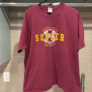 Y2K Arizona State Sun Devils Soccer Tee Size XL